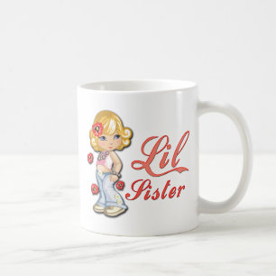 LIttle Sister and Flowers Coffee Mug
