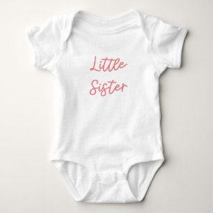 Little Sister Announcement Baby Bodysuit