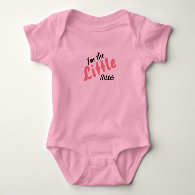 Little Sister Baby Bodysuit (Front)