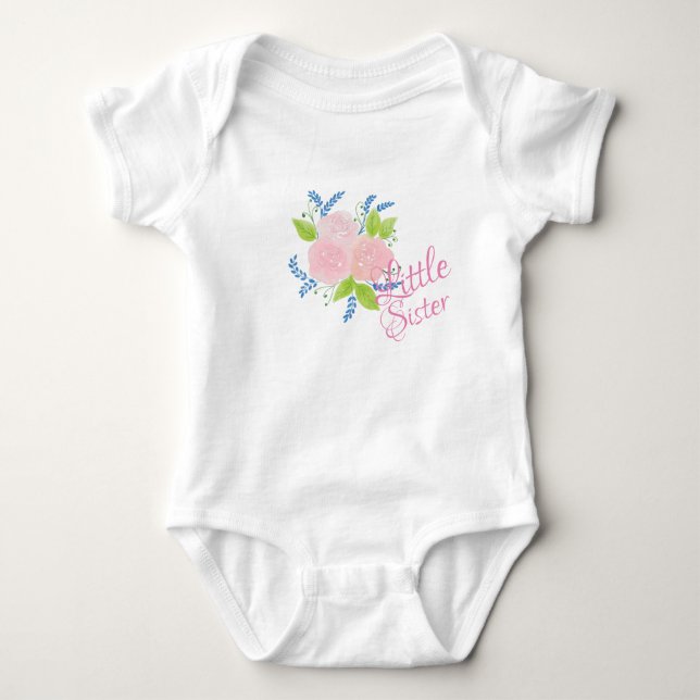 Little Sister Baby Bodysuit (Front)