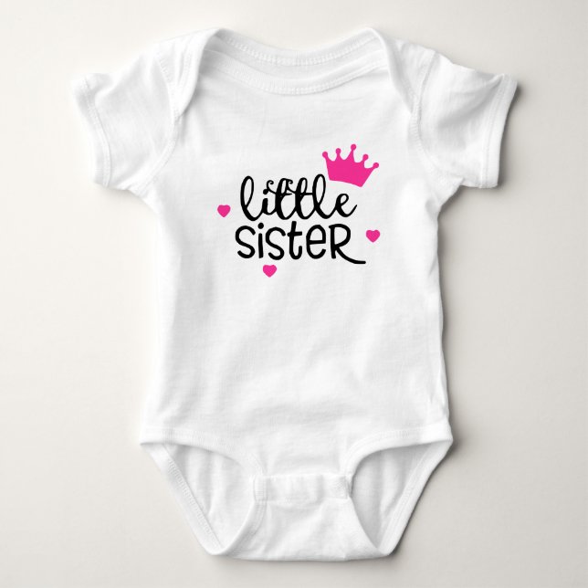 Little Sister Baby Bodysuit (Front)