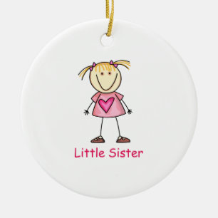 LITTLE SISTER CERAMIC TREE DECORATION