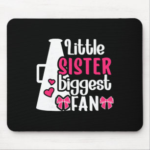 Little Sister Cheer Sister Of A Cheerleader Sister Mouse Mat