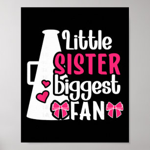 Little Sister Cheer Sister Of A Cheerleader Sister Poster