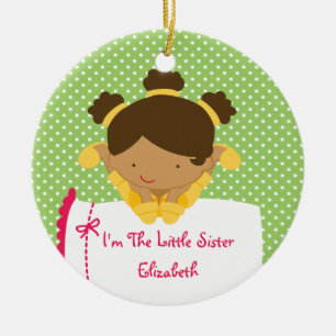 Little Sister Christmas Ornament Sweet Girl