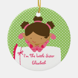 Little Sister Christmas Ornament Sweet Girl