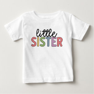 Little Sister Cute Matching Siblings Baby T-Shirt