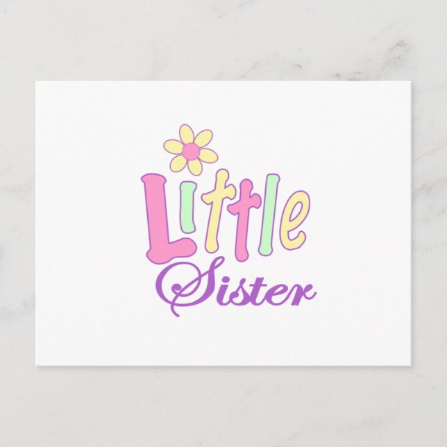 Little sister (flower) postcard (Front)