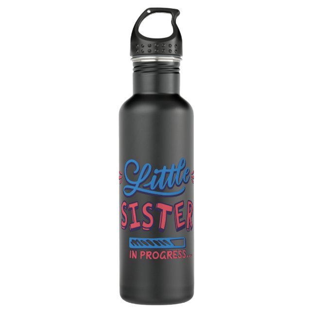 Little sister in progress 710 ml water bottle (Front)
