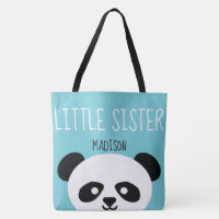 Little Sister Kawaii Panda Bear Face Animal Girls