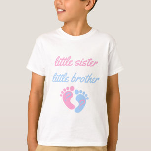Little Sister Little Brother // Fun Gender Reveal T-Shirt