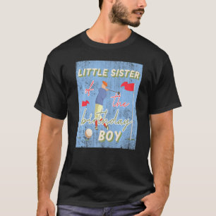 Little Sister Of Birthday Boy Golf Theme Matching T-Shirt