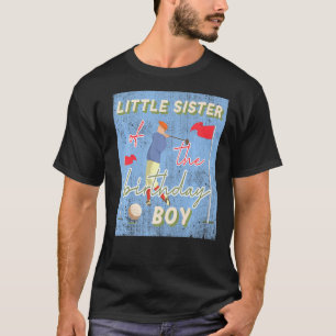 Little Sister Of Birthday Boy Golf Theme Matching T-Shirt