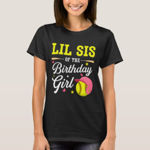 Little Sister Of The Birthday Girl Softll Player T T-Shirt