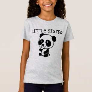 LITTLE SISTER Panda Bear T-shirts