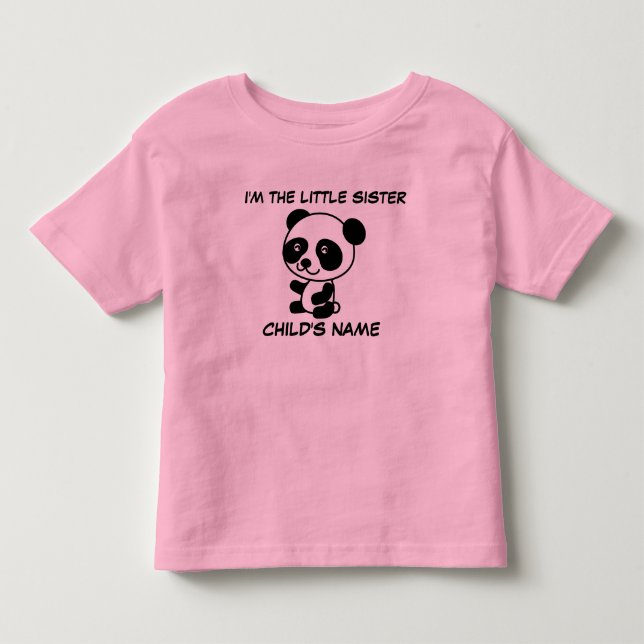 LITTLE SISTER Personalised T-shirts (Front)