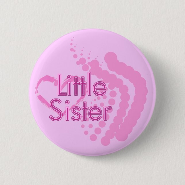 Little Sister Pinback Button (Front)