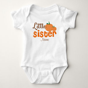 Little Sister Pumpkin Personalised Shirt