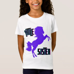 Little Sister Purple Pony T-Shirt