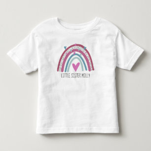 LITTLE Sister Rainbow matching outfit Toddler T-Shirt