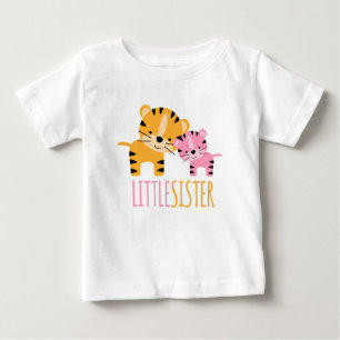 Little Sister Tiger Baby T-Shirt