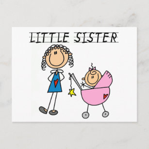 Little Sister With Big Sis Tshirts Postcard