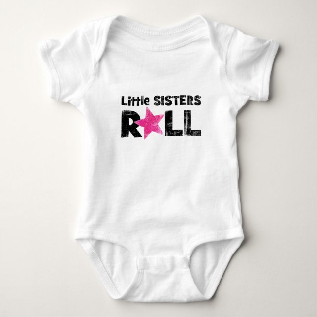 Little Sisters Roll Baby Bodysuit (Front)
