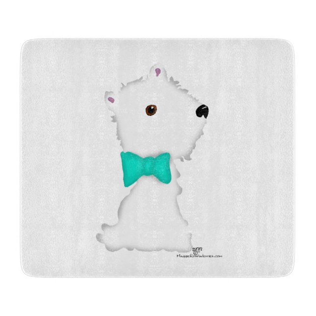 Little Sitting Westie Cutting Board (Front)