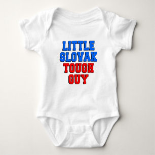 Little Slovak Tough Guy Baby Bodysuit