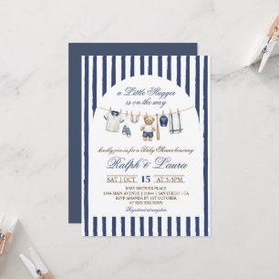Little Slugger Baby Shower Invitation