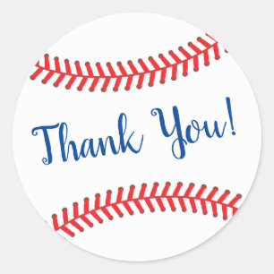 Little Slugger Baseball Baby Shower Classic Round  Sticker