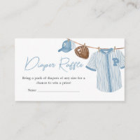 Little Slugger Baseball Baby Shower Diaper Raffle