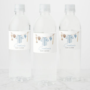 Little Slugger Baseball Baby Shower  Water Bottle Label
