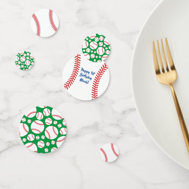 Little Slugger Baseball Birthday Party Confetti (Group)