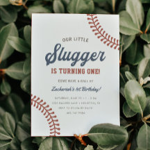 Little Slugger Baseball Boys 1st Birthday Party