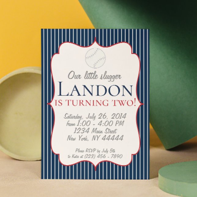 Little Slugger Baseball Party Invitation (Creator Uploaded)