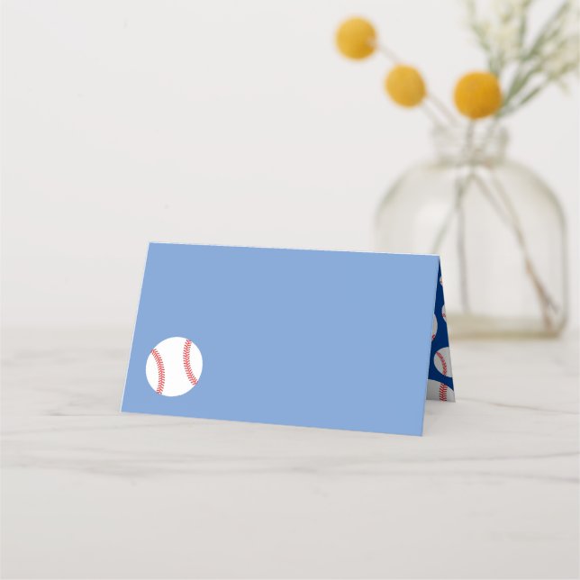Little Slugger Baseball Sports Baby Shower Place C Place Card (Front)