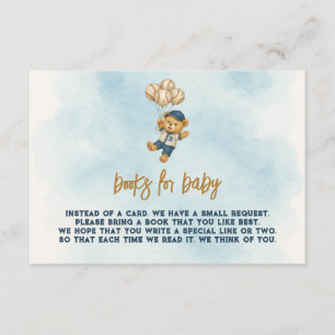 Little Slugger Bearly Wait Baseball Baby Shower  Enclosure Card