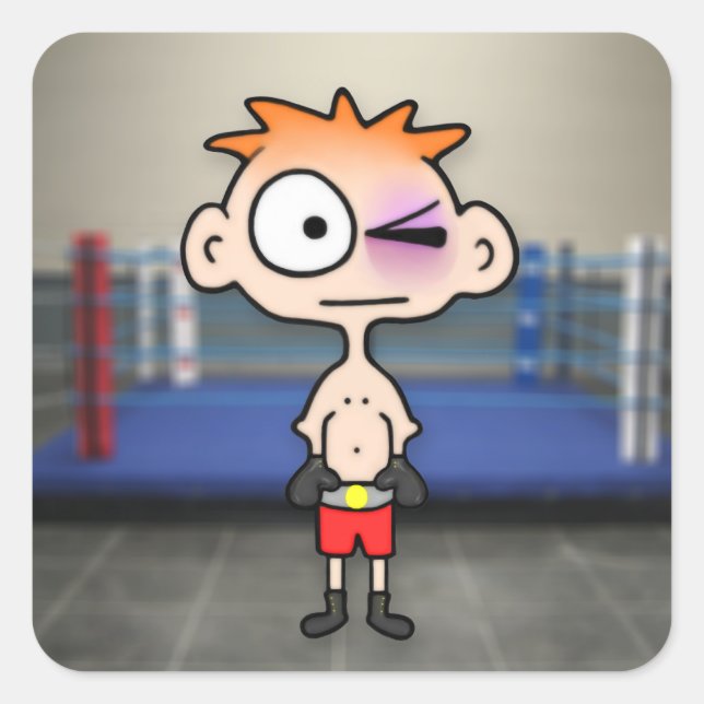 Little Slugger Square Sticker (Front)