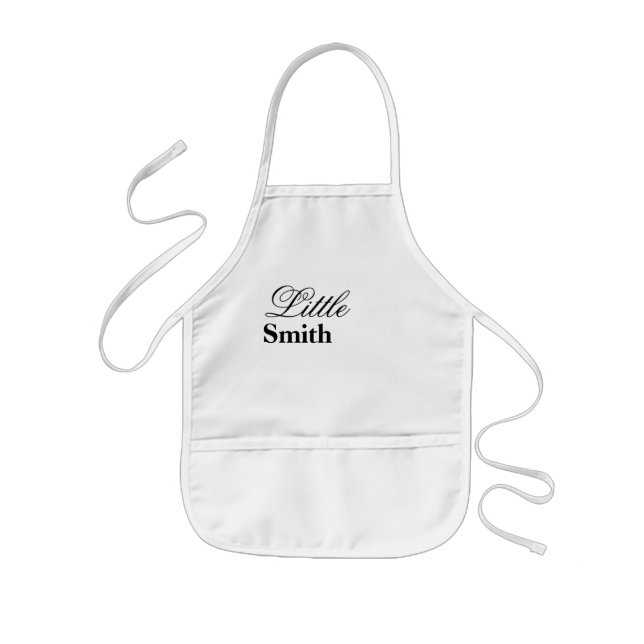 Little Smith Personalised Name Kids Apron (Front)