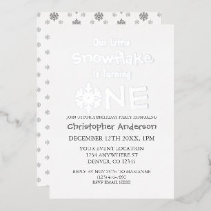 Little Snowflake 1st Birthday