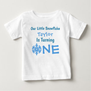 Little Snowflake 1st Birthday Baby T-Shirt