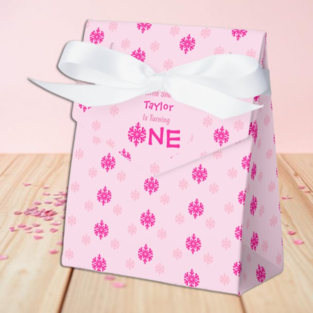Little Snowflake 1st Birthday Favour Box (Creator Uploaded)