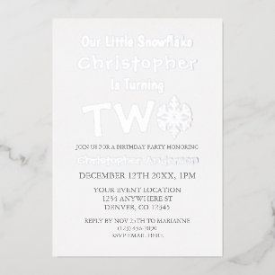 Little Snowflake 2nd Birthday