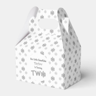 Little Snowflake 2nd Birthday Favour Box