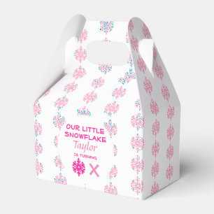 Little Snowflake Any Age Birthday Favour Box