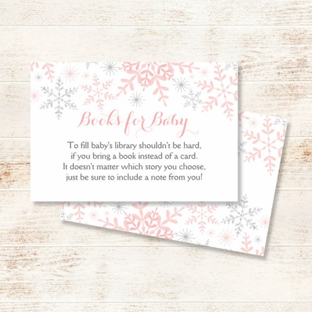 Little Snowflake Baby Shower Bring a Book (Creator Uploaded)