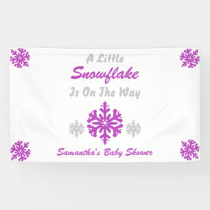 Little Snowflake On The Way Banner