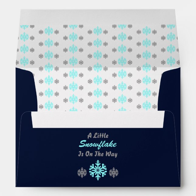 Little Snowflake On The Way Envelope (Back (Bottom))