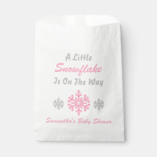 Little Snowflake On The Way Favour Bags